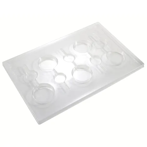 Smooth Round Lollipop Mould; 2 Plates